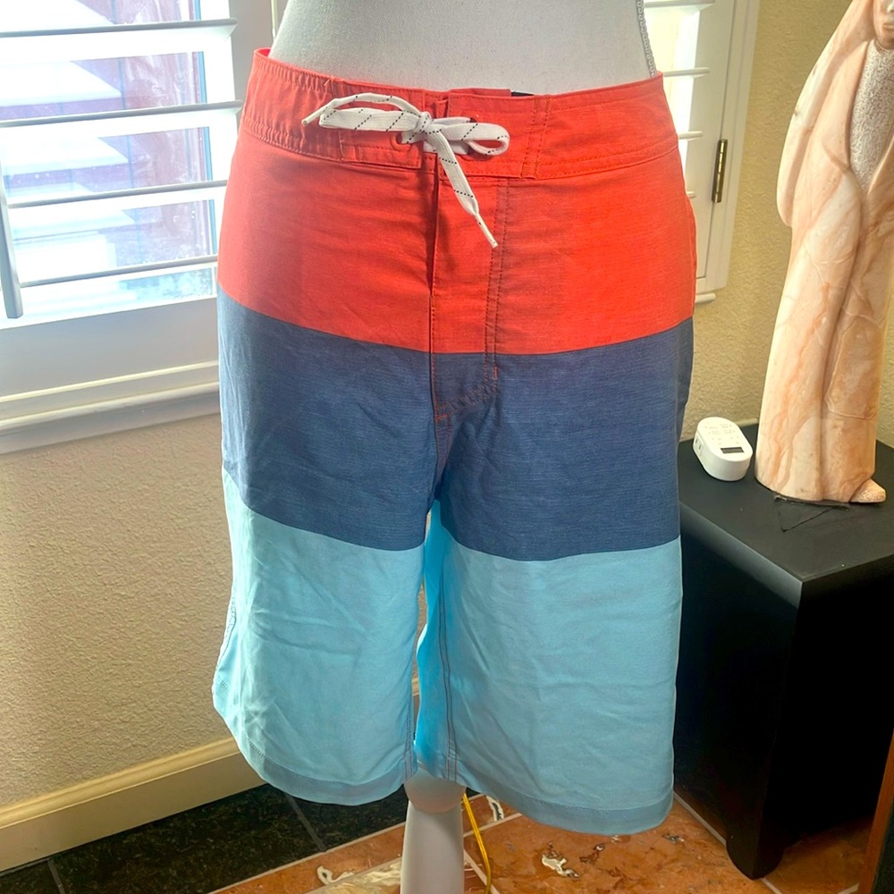 🩵🧡Goodfellow &CO Poly/Spandex Swimsuit Adjustable Drawstring Waist Size M-33